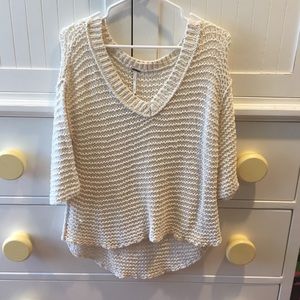 Cream Free People Sweater (XS)