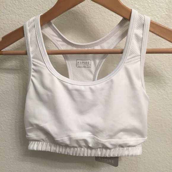 White sports bra, brand new