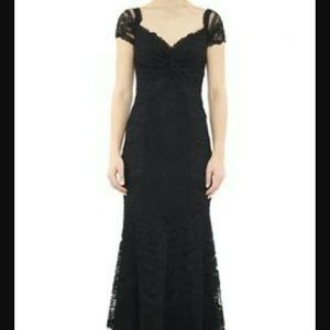 Black lace mermaid gown