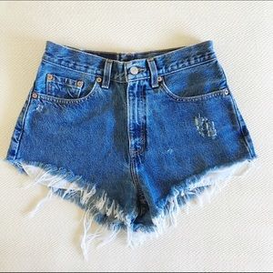 Original Levi's Denim Jean Shorts Cut Offs 👖