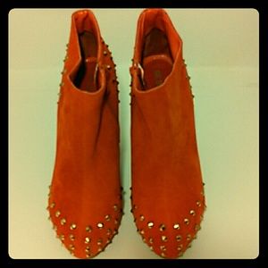 Delicacy Orange Studded Boots!!!