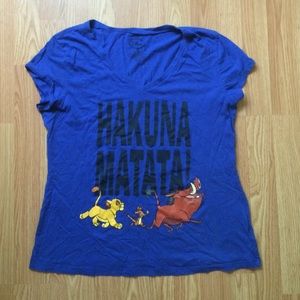 Blue Hakuna Matata shirt!