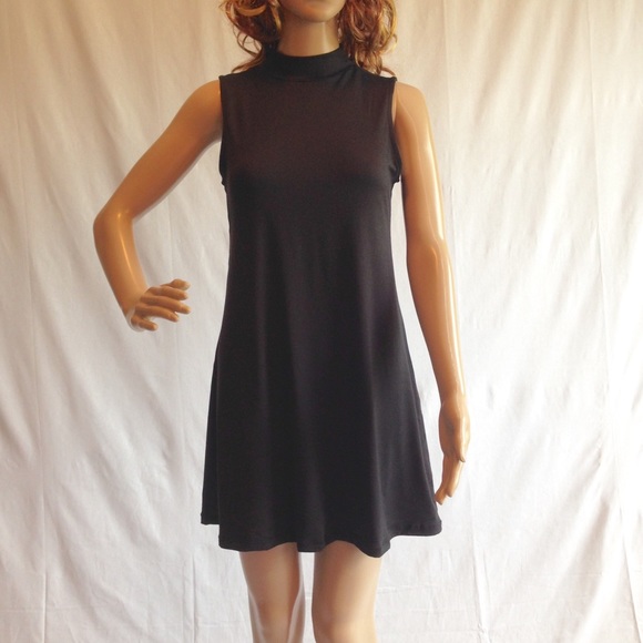 Black Mock Turtle Swing Dress (S, M, L) Available