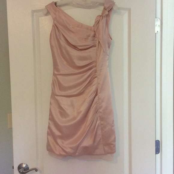 Short blush colored dress