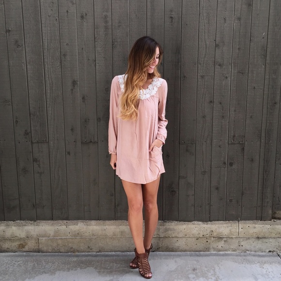 blush embellished dress - Picture 2 of 4