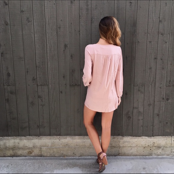 blush embellished dress - Picture 4 of 4