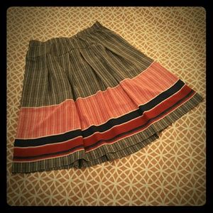 Geometric Printed Circle Skirt