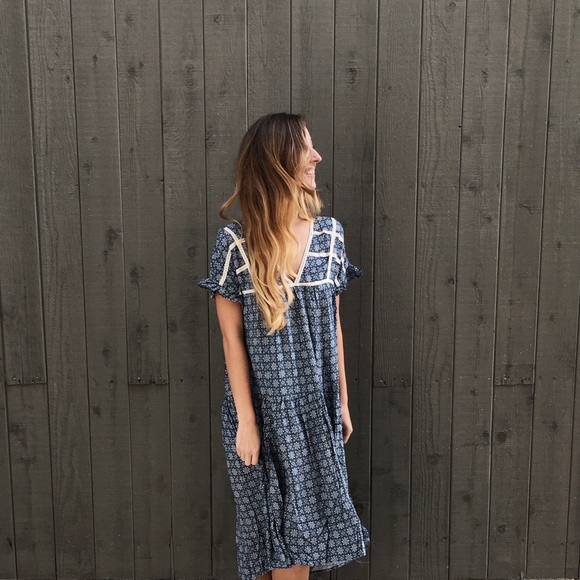 LAST ITEM | new | blue midi dress - Picture 2 of 4
