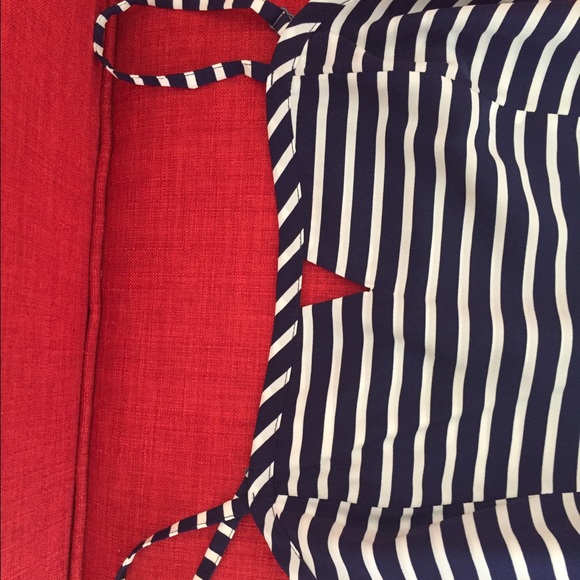 Striped navy dress