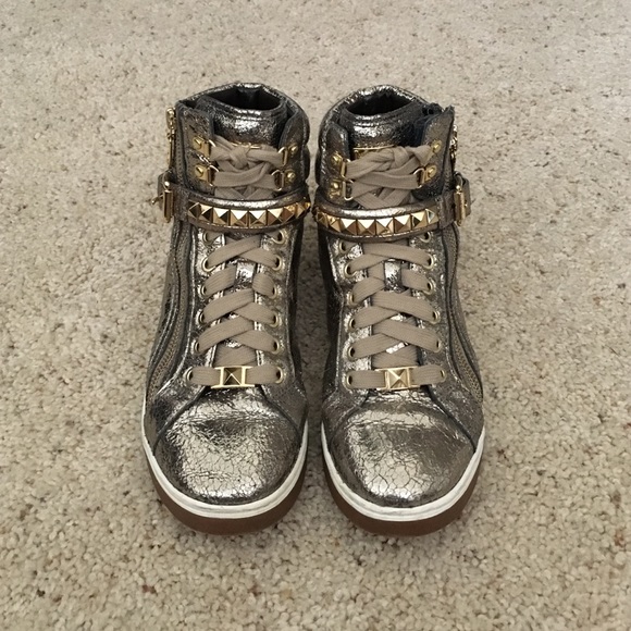Michael Kors gold high tops! Final price*