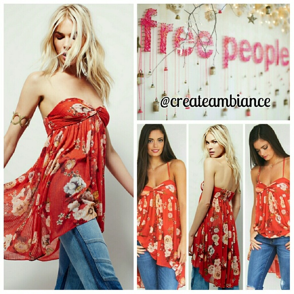 Free People Floral Print Tunic