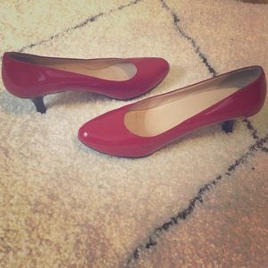Cole Haan Red Patent Leather Heels