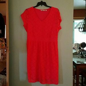 Orange lace dress very cool for the summer and lin