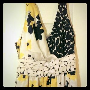 Floral high-low dress