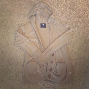 American Eagle Hooded Cardigan