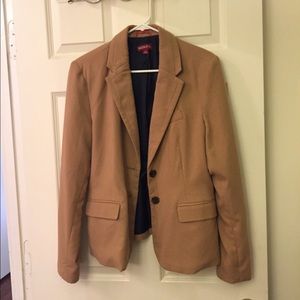 Tan blazer. Soft material.