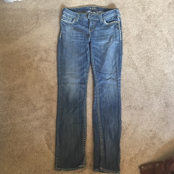 Tuesday Mid Straight Silver Jeans