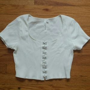 Reformation/Reforned Hook & Eye Top
