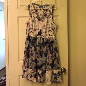 Water color/ floral dress