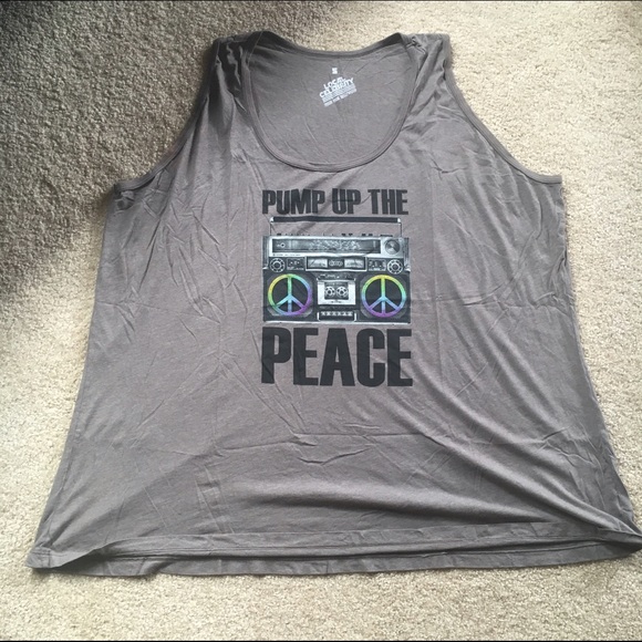 Local Celebrity Tops - Top, Pump Up the Peace Radio Tank