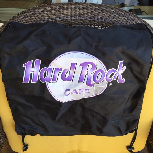 Nylon drawstring Hard Rock Cafe backpack