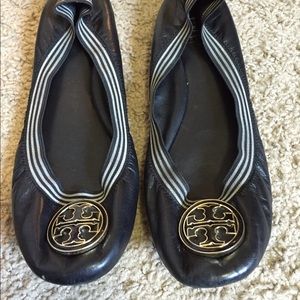 Tory Burch leather Caroline flats size 8.5