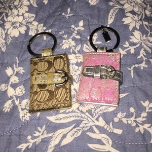 Coach picture key chains