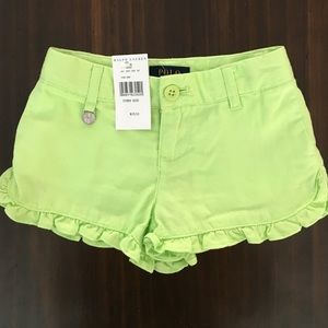 Ralph Lauren Girls 3T Shorts Green