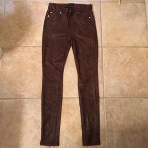 7 For All Mankind Snake Skinny Jean