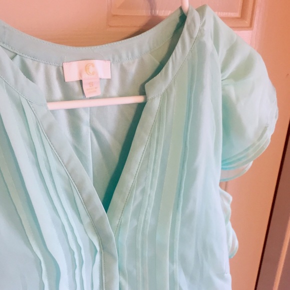 Soft Flowy Teal Dress - Picture 3 of 4