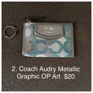 Coach Audry Metallic Graphic OP Art