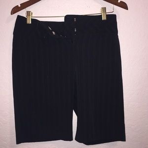 Striped dress work pants kneelength