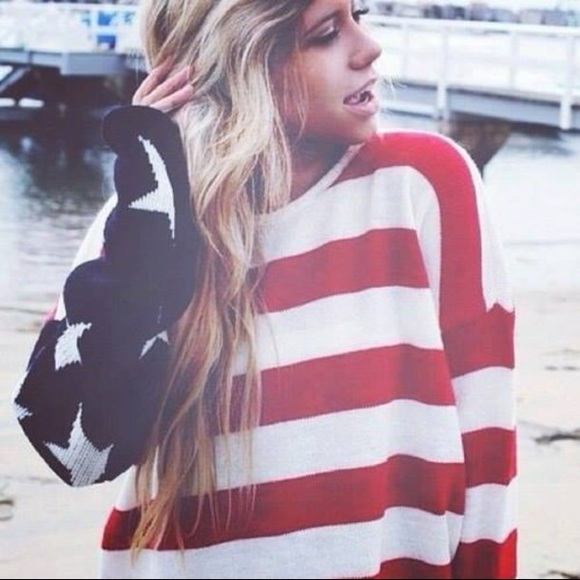 Cassidy American Flag Sweater