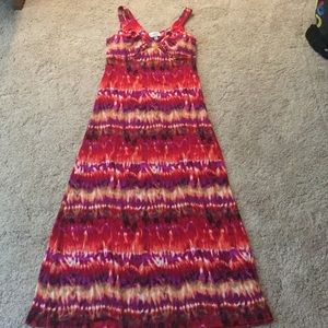 Colorful maxi dress! Size 16