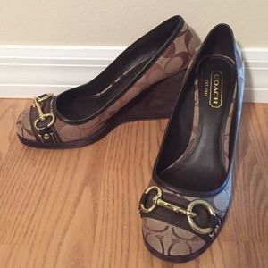 Coach wedge shoes