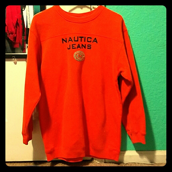 Nautica Tops - Nautica Sweatshirt- orange