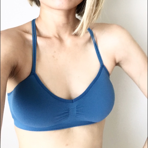 Soft cup bralette top in BLU TEAL - Picture 2 of 4