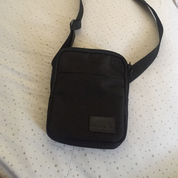 black Lacoste bag
