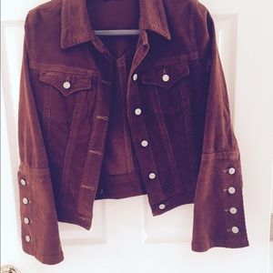 Billy blue boho brown corduroy jacket
