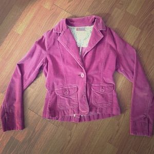 🍂🍁 Fusia corduroy single button Blazer🍁🍂