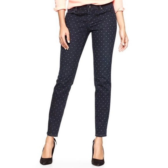 Gap 1969 Dot Always Skinny Skimmer Jeans - Picture 1 of 2