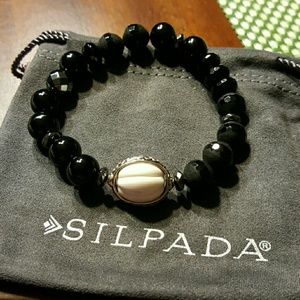 Silpada Blackboard Stretch Bracelet