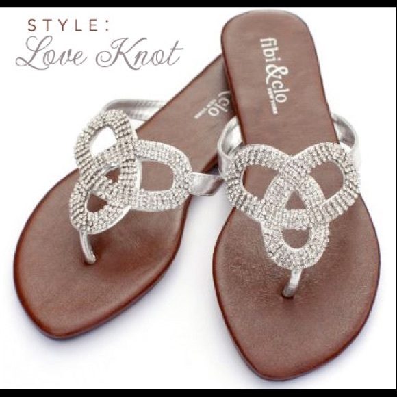 Silver Love Knot sandals