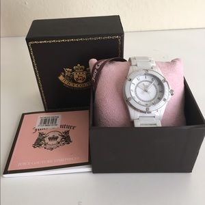 Juicy Couture white acrylic watch