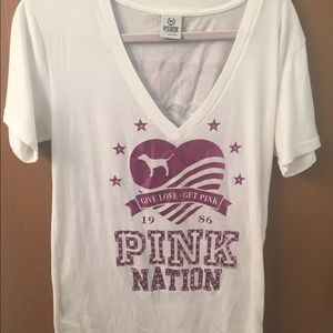 VS PINK t shirt size LARGE