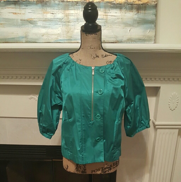 Very chic teal light weight jacket