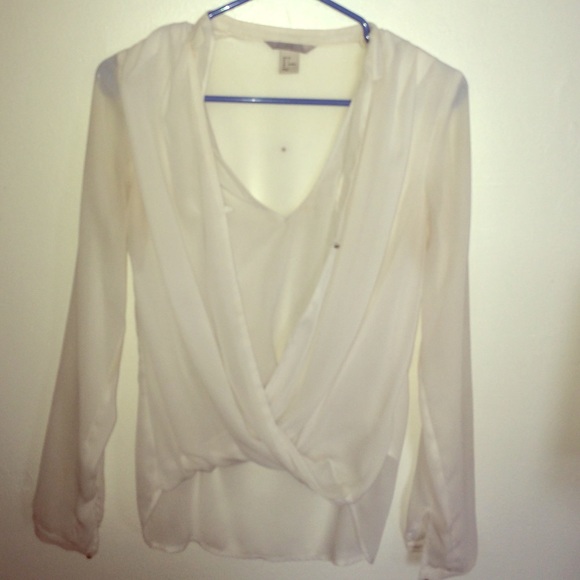 Sheer white blouse