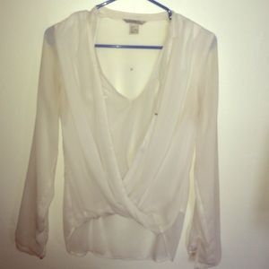 Sheer white blouse
