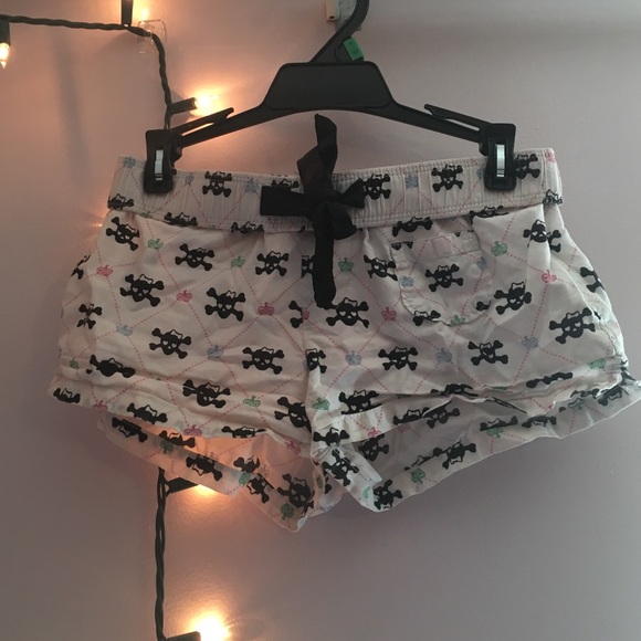 Skull Pajama Shorts