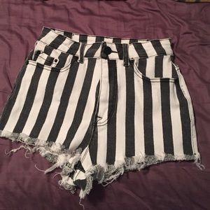 UO BDG striped shorts